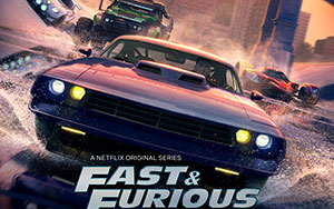 Official poster of an animated action-crime web series `Fast and Furious Spy Racers`